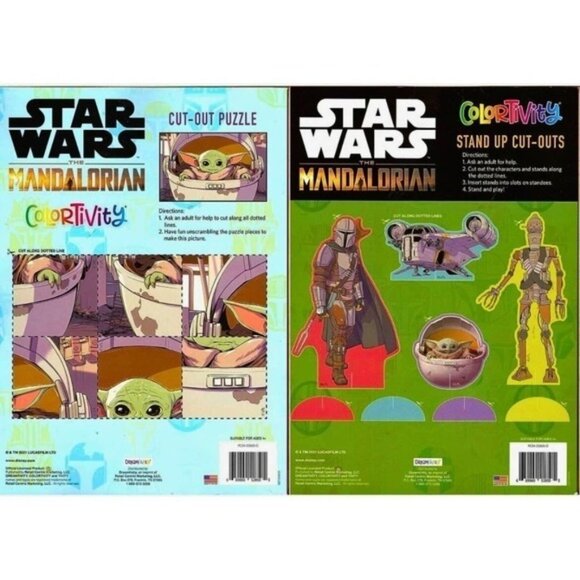 Disney Star Wars Mandalorian - Coloring & Activity Books (Set of 2 Books) - Picture 8 of 8